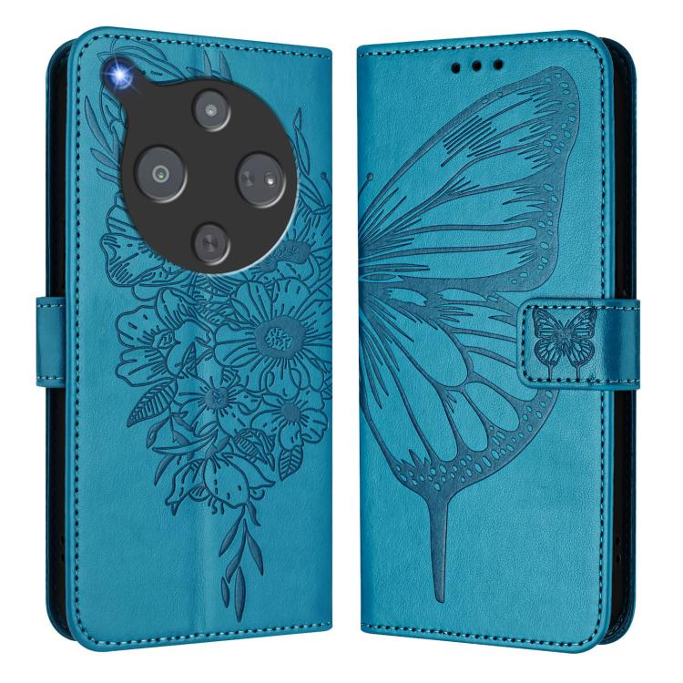 For ZTE Nubia P9 Pro 5G / Optus X Pro 2 5G Embossed Butterfly Leather Phone Case