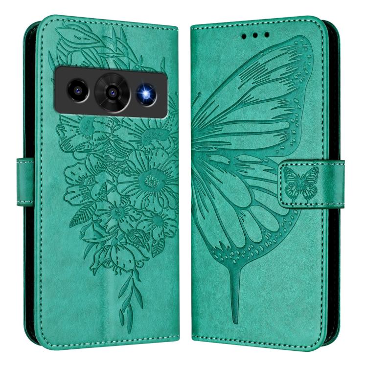 For ZTE Nubia P7 Pro 5G / Optus X Value 5G Embossed Butterfly Leather Phone Case