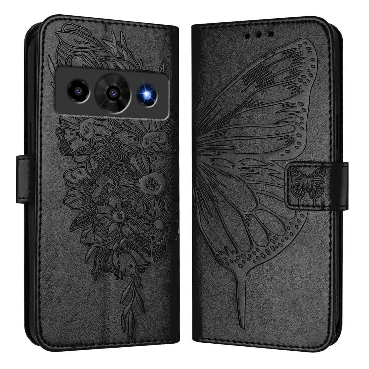 For ZTE Nubia P7 Pro 5G / Optus X Value 5G Embossed Butterfly Leather Phone Case
