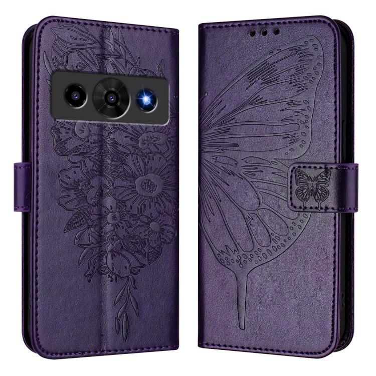 For ZTE Nubia P7 Pro 5G / Optus X Value 5G Embossed Butterfly Leather Phone Case