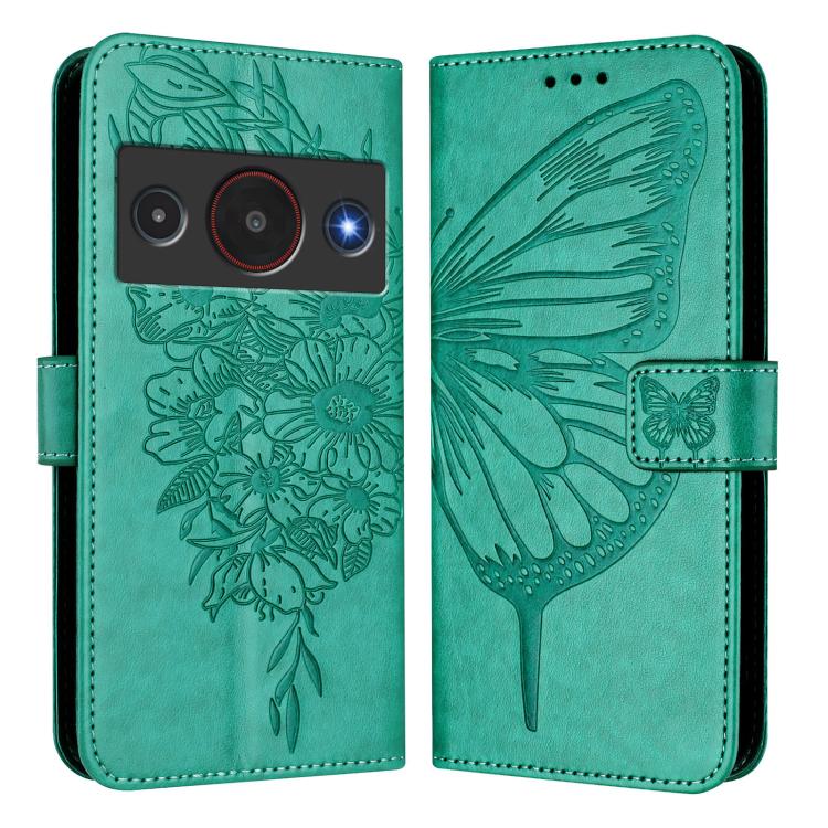 For ZTE Blade A75 Pro 5G / T-Elite 5G Embossed Butterfly Leather Phone Case
