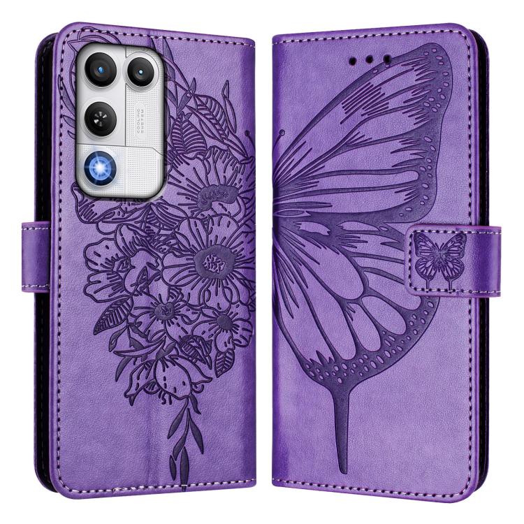 For ZTE nubia RedMagic 11 Air Embossed Butterfly Leather Phone Case
