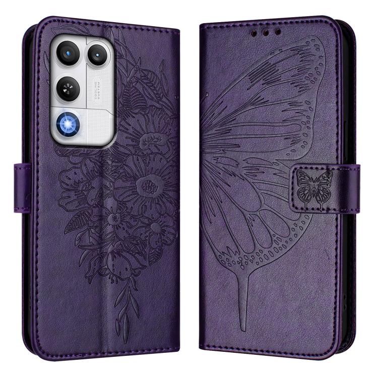 For ZTE nubia RedMagic 11 Air Embossed Butterfly Leather Phone Case
