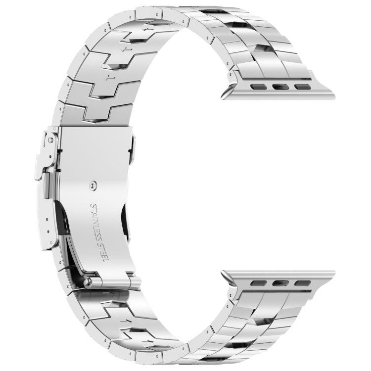 For Apple Watch Series 5 44mm Rice Ears Safety Buckle Titanium Alloy Watch Band