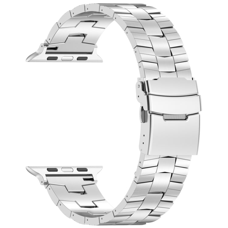 For Apple Watch Series 4 44mm Rice Ears Safety Buckle Titanium Alloy Watch Band