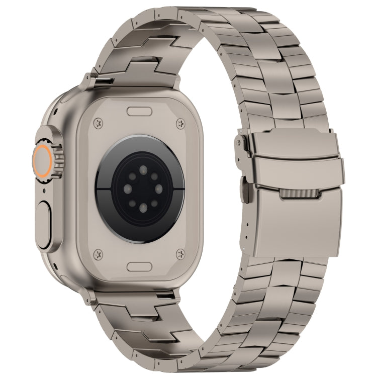 For Apple Watch Series 3 42mm Rice Ears Safety Buckle Titanium Alloy Watch Band