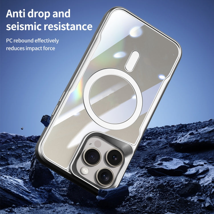 For iPhone 13 Blade MagSafe Magnetic Transparent PC Phone Case