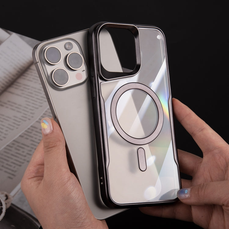 For iPhone 11 Pro Max Blade MagSafe Magnetic Transparent PC Phone Case