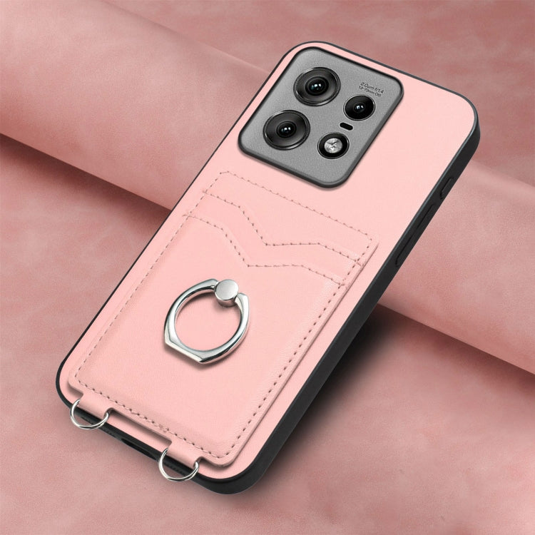 For Motorola Edge 50 Pro EU Edition R20 Ring Card Holder Phone Case