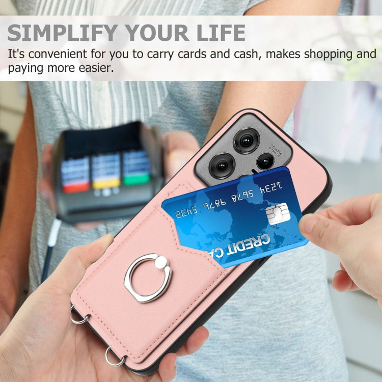 For Motorola Edge 50 Pro EU Edition R20 Ring Card Holder Phone Case