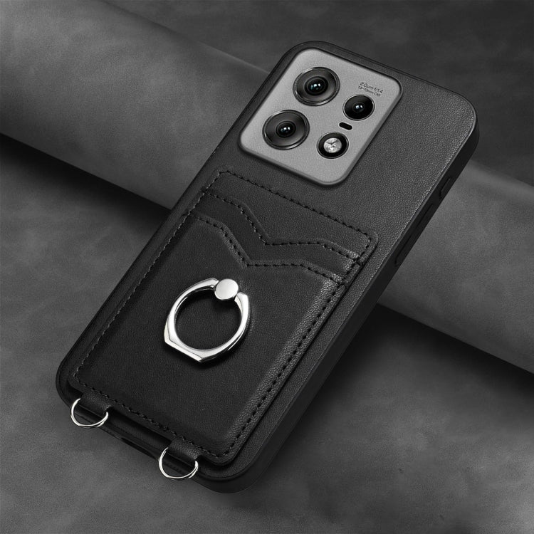 For Motorola Edge 50 Pro EU Edition R20 Ring Card Holder Phone Case