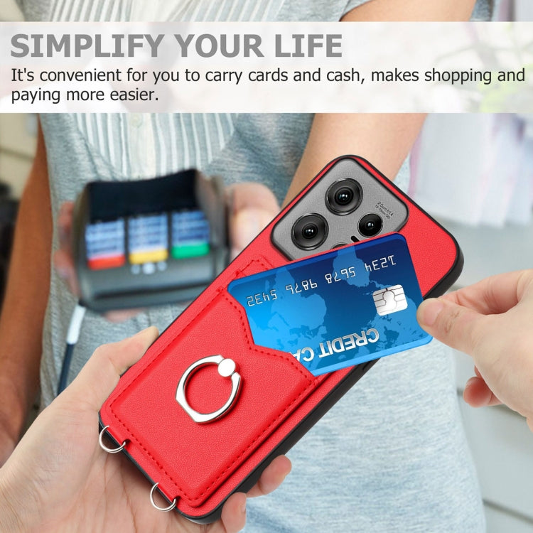 For Motorola Edge 50 Pro EU Edition R20 Ring Card Holder Phone Case