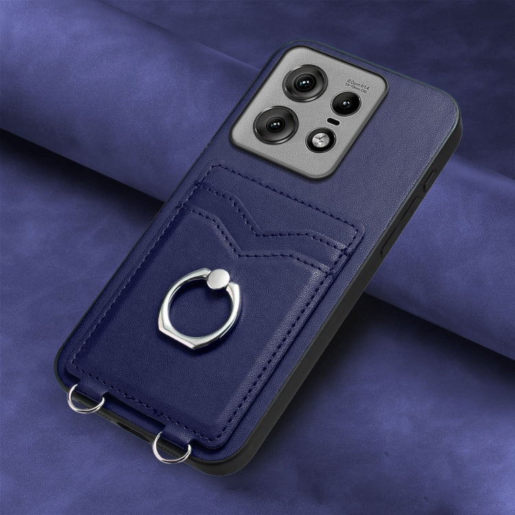 For Motorola Edge 50 Pro EU Edition R20 Ring Card Holder Phone Case