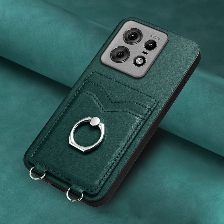 For Motorola Edge 50 Pro EU Edition R20 Ring Card Holder Phone Case