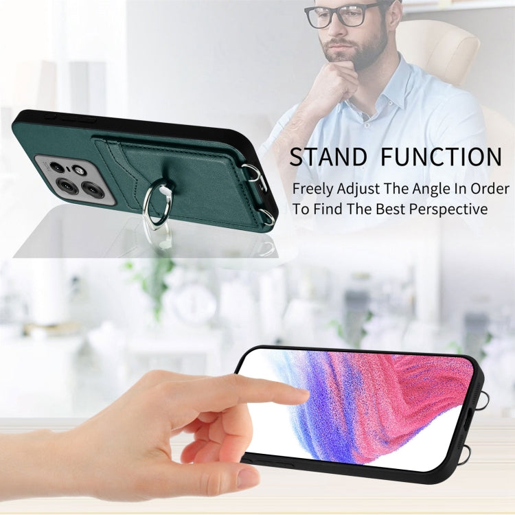 For Motorola Edge 50 Pro EU Edition R20 Ring Card Holder Phone Case