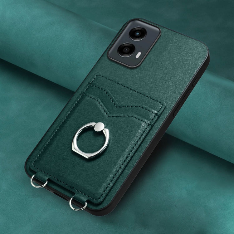 For Motorola Moto G 5G 2024 R20 Ring Card Holder Phone Case