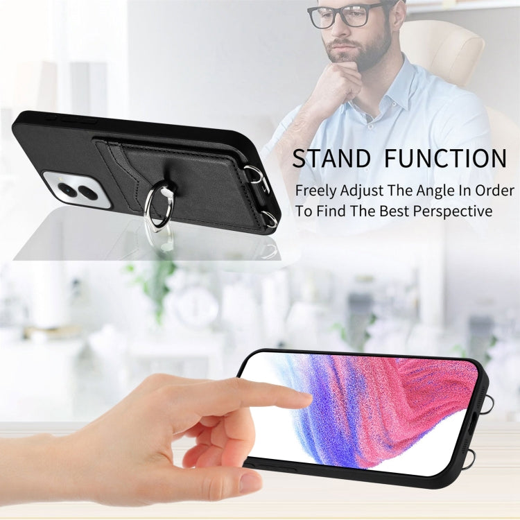 For Motorola Moto G Power 5G 2024 R20 Ring Card Holder Phone Case