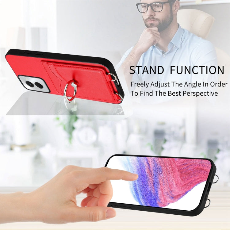 For Motorola Moto G Power 5G 2024 R20 Ring Card Holder Phone Case