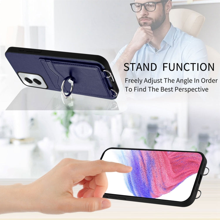 For Motorola Moto G Power 5G 2024 R20 Ring Card Holder Phone Case