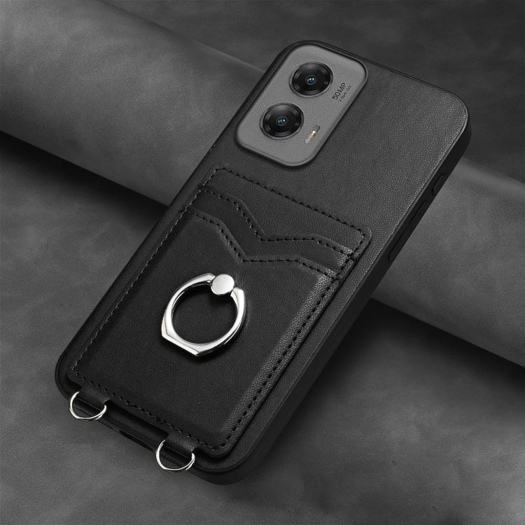 For Motorola Moto G Stylus 5G 2024 R20 Ring Card Holder Phone Case