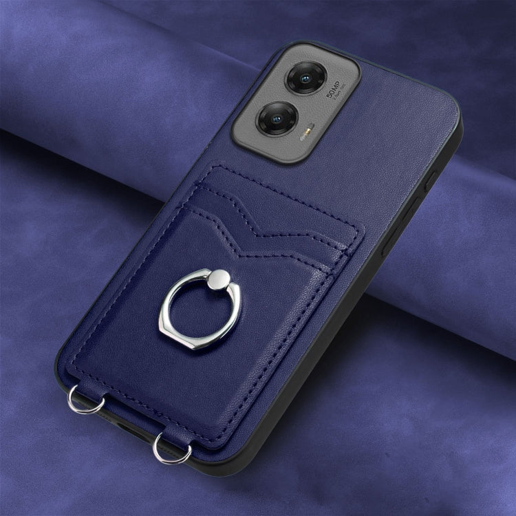 For Motorola Moto G Stylus 5G 2024 R20 Ring Card Holder Phone Case