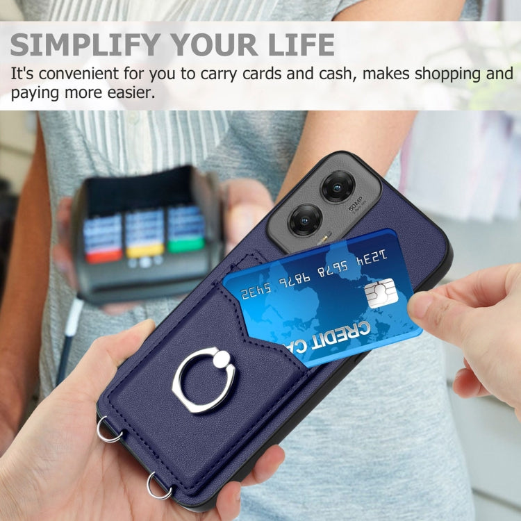 For Motorola Moto G Stylus 5G 2024 R20 Ring Card Holder Phone Case