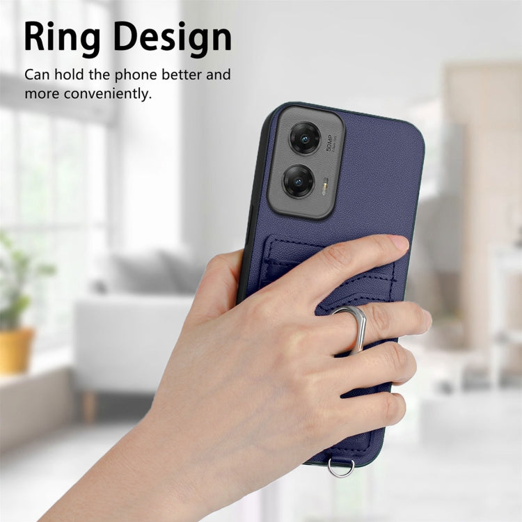 For Motorola Moto G Stylus 5G 2024 R20 Ring Card Holder Phone Case