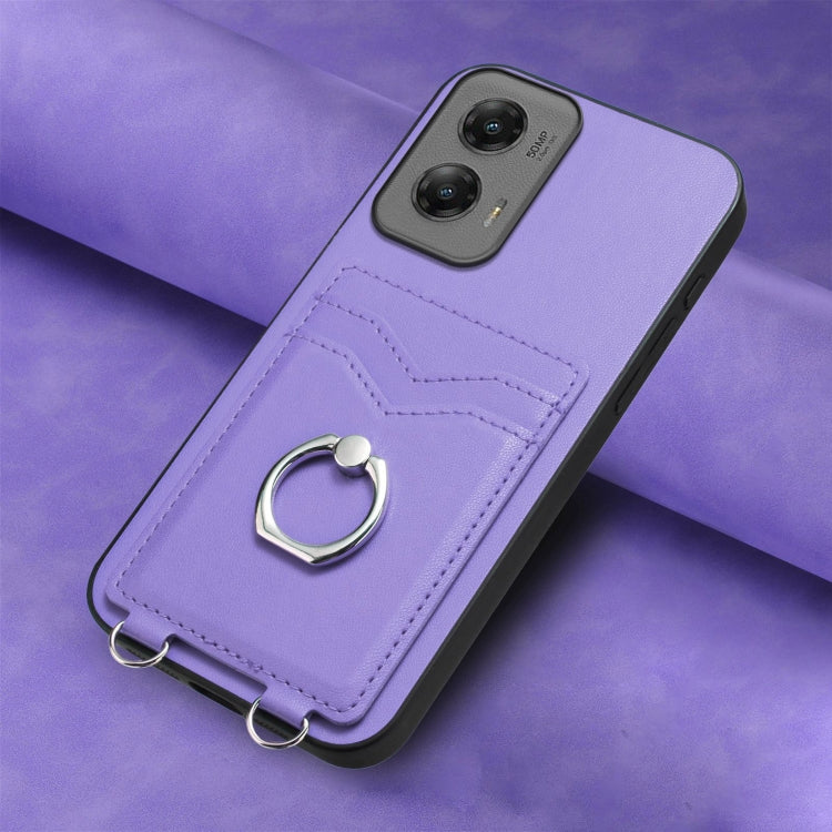 For Motorola Moto G Stylus 5G 2024 R20 Ring Card Holder Phone Case