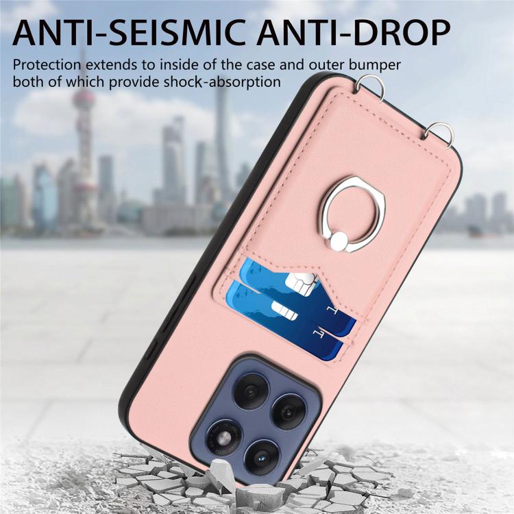 For Motorola Edge 60 Fusion / Edge 60 R20 Ring Card Holder Phone Case