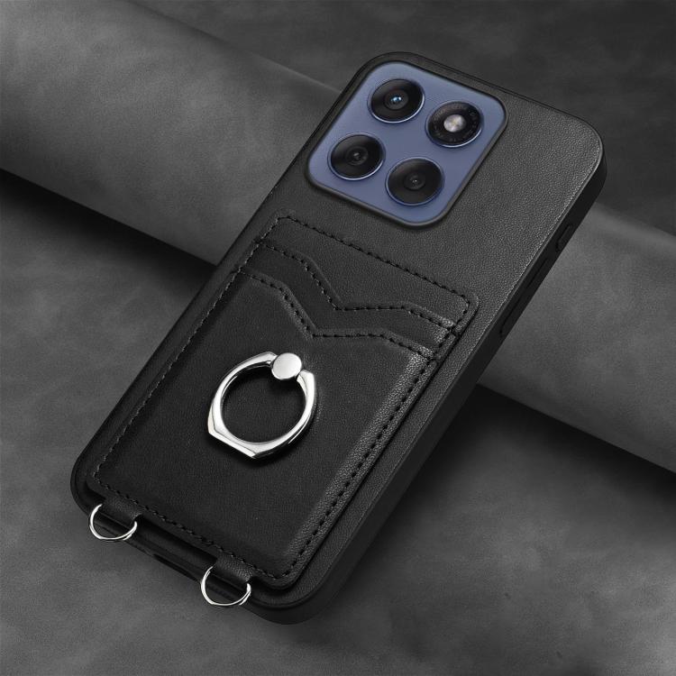 For Motorola Edge 60 Fusion / Edge 60 R20 Ring Card Holder Phone Case