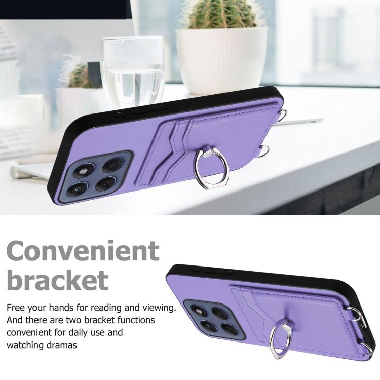 For Motorola Edge 60 Fusion / Edge 60 R20 Ring Card Holder Phone Case