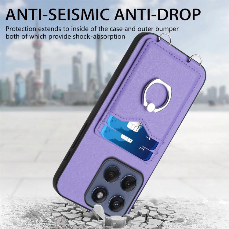 For Motorola Edge 60 Fusion / Edge 60 R20 Ring Card Holder Phone Case