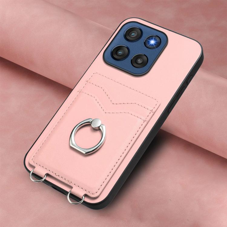 For Motorola Edge 60 Stylus 5G R20 Ring Card Holder Phone Case