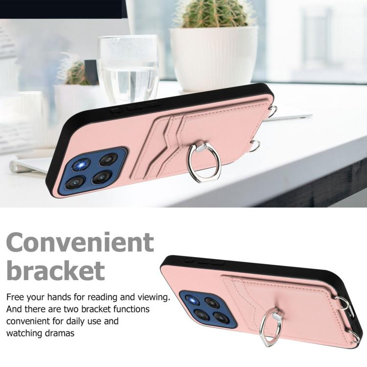 For Motorola Edge 60 Stylus 5G R20 Ring Card Holder Phone Case