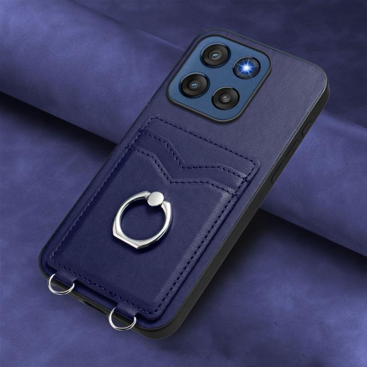 For Motorola Edge 60 Stylus 5G R20 Ring Card Holder Phone Case