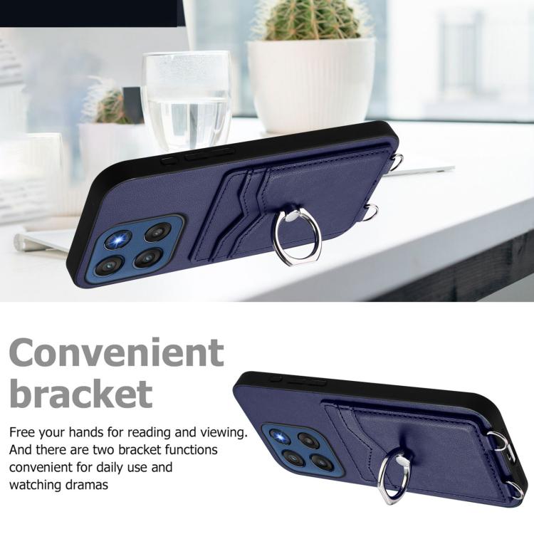 For Motorola Edge 60 Stylus 5G R20 Ring Card Holder Phone Case