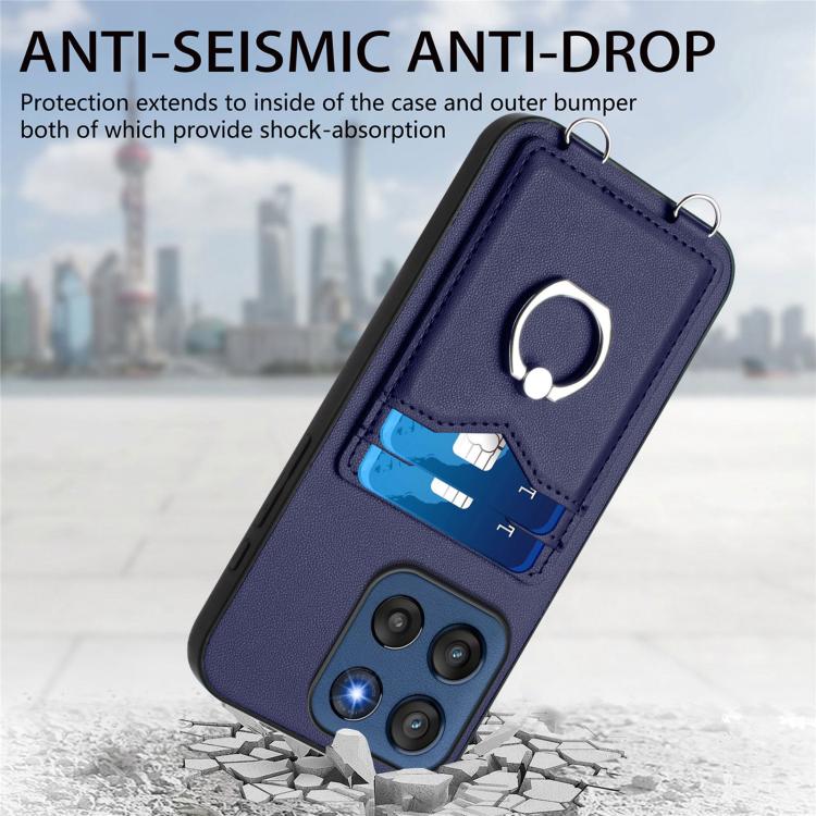 For Motorola Edge 60 Stylus 5G R20 Ring Card Holder Phone Case