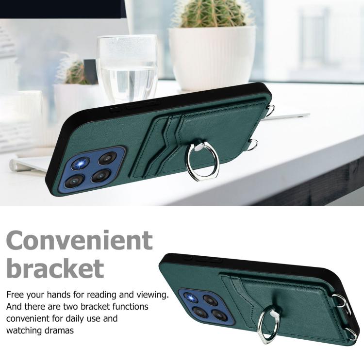 For Motorola Edge 60 Stylus 5G R20 Ring Card Holder Phone Case