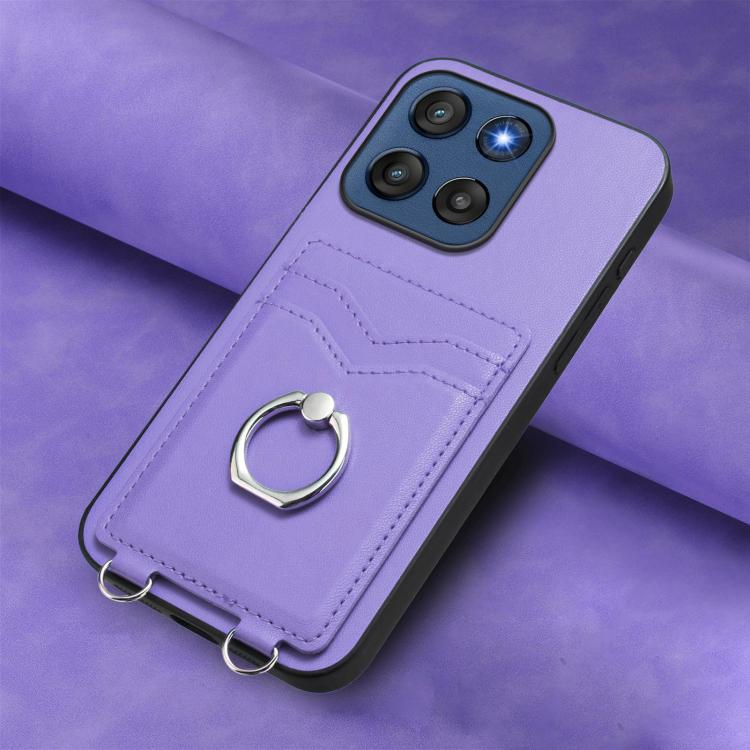 For Motorola Edge 60 Stylus 5G R20 Ring Card Holder Phone Case