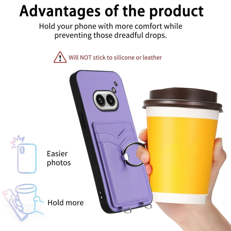 For Nothing Phone 2a R20 Ring Card Holder Phone Case