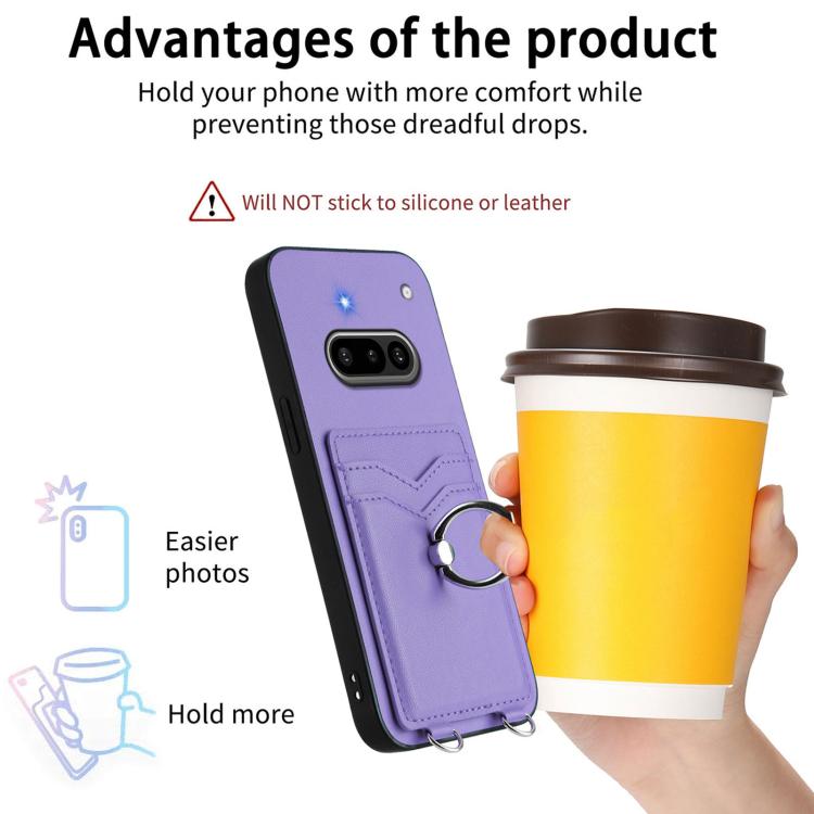 For Nothing Phone 3a R20 Ring Card Holder Phone Case