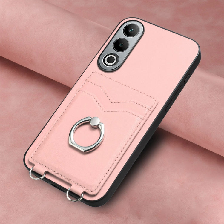 For OnePlus Nord CE4 / OPPO K12 5G R20 Ring Card Holder Phone Case