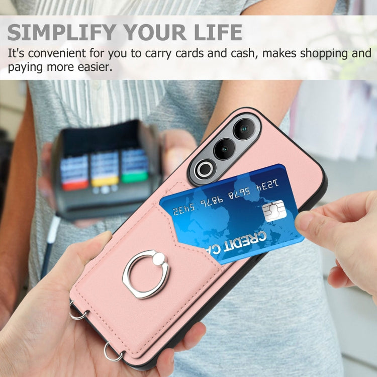 For OnePlus Nord CE4 / OPPO K12 5G R20 Ring Card Holder Phone Case