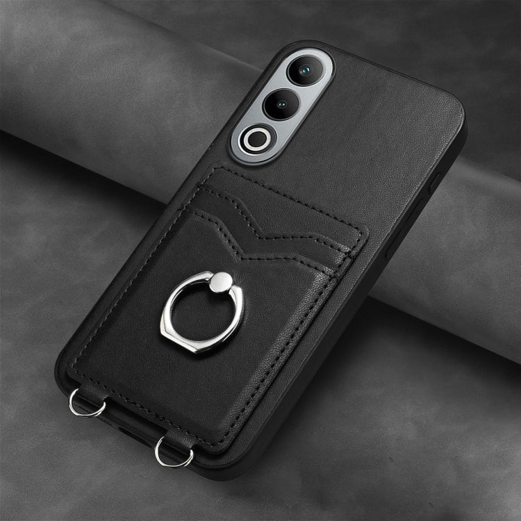 For OnePlus Nord CE4 / OPPO K12 5G R20 Ring Card Holder Phone Case