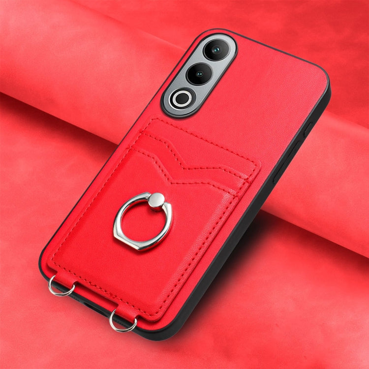 For OnePlus Nord CE4 / OPPO K12 5G R20 Ring Card Holder Phone Case