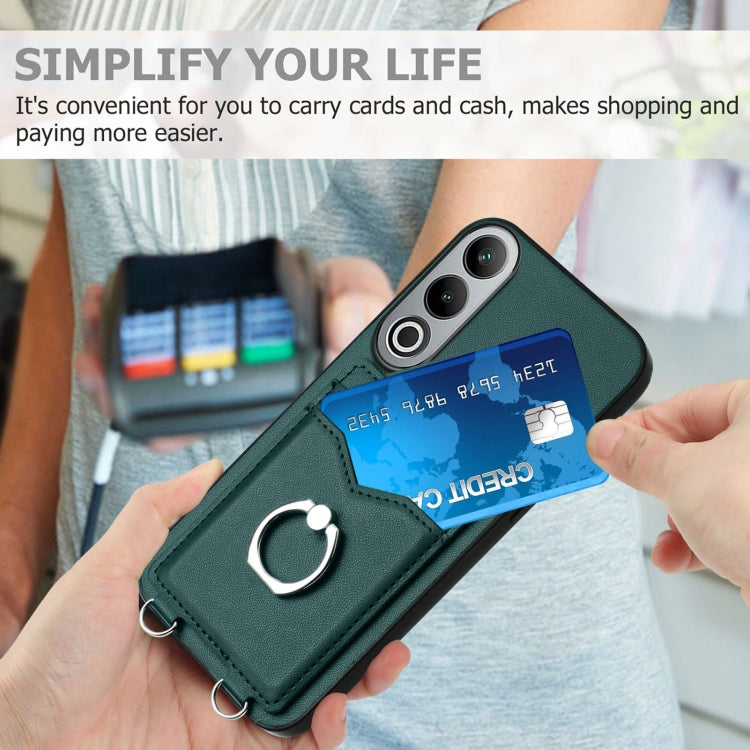 For OnePlus Nord CE4 / OPPO K12 5G R20 Ring Card Holder Phone Case
