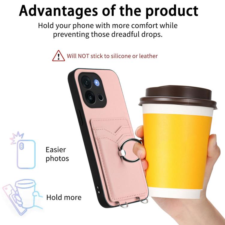 For OnePlus 13T R20 Ring Card Holder Phone Case