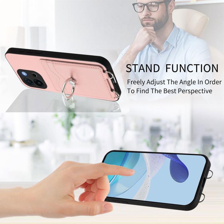 For OnePlus 13T R20 Ring Card Holder Phone Case