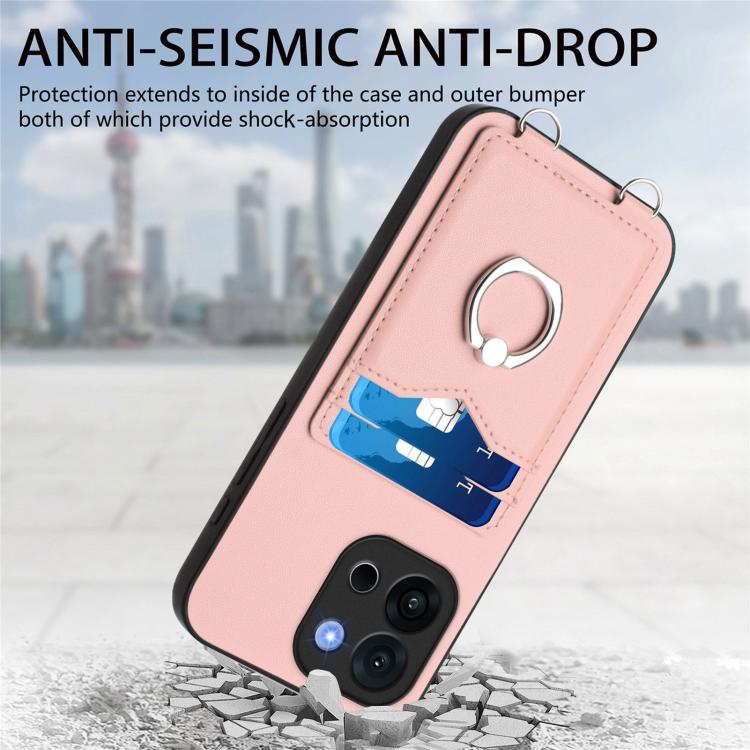 For OnePlus 13T R20 Ring Card Holder Phone Case