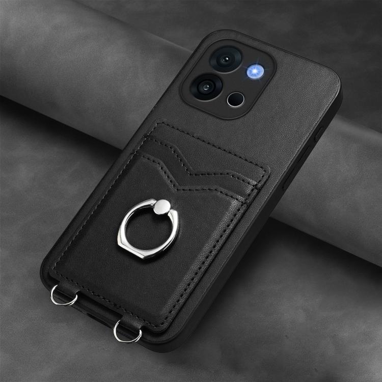 For OnePlus 13T R20 Ring Card Holder Phone Case